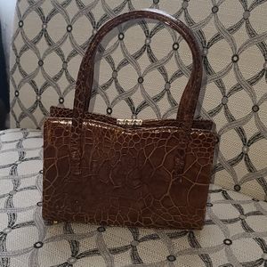 Vintage saks fifth avenue genuine turtle handbag